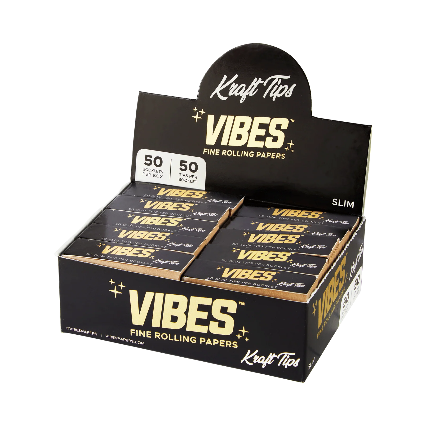 Photograph of product: VIBES Tips Box Kraft/Slim