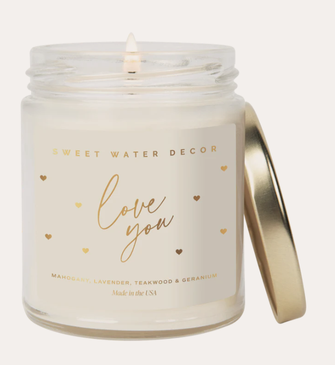 Photograph of product: Sweet Water Decor - Love You Candle