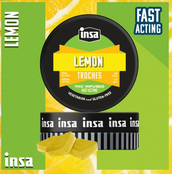 Photograph of product: Lemon RSO Troches | 20mg/20pk (400mg)