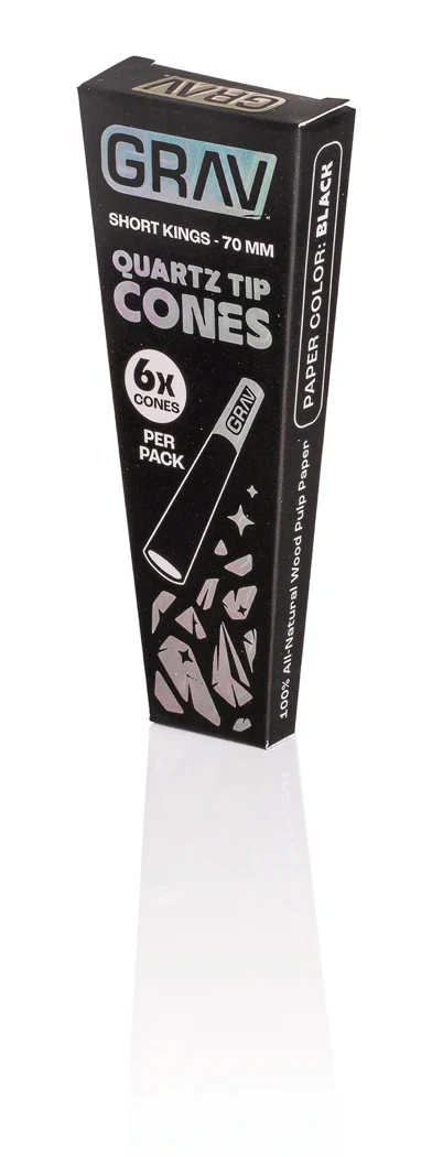 Photograph of product: Grav | Short Kings Quartz Tip Cones | Black (Short)