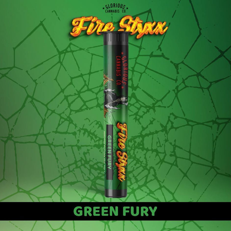 Photograph of product: Green Fury Infused Pre-Roll 1g