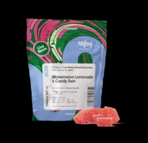 Photograph of product: MFNY | Watermelon Lemonade x Candy Rain | Gummies Live Resin