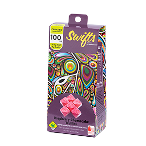 Photograph of product: Swifts | Raspberry Cheesecake Truffles | 10pk | DOH | 100mg TH-oui