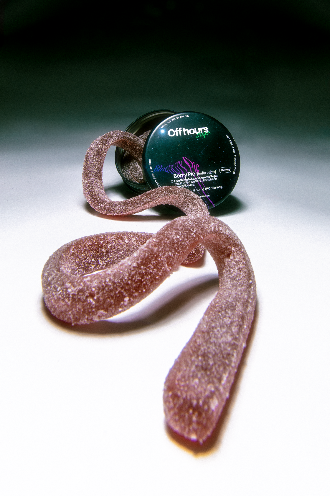 Photograph of product: Off Hours - Blueberry Pie - Live Resin Rope - 100mg