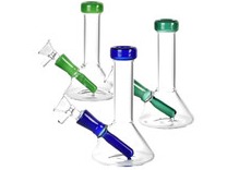 Photograph of product: Conical Mini Beaker Water Pipe Assorted Colors | 5.25"