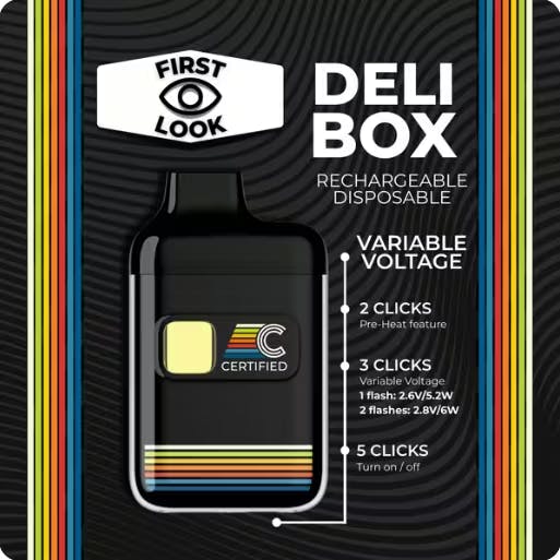 Photograph of product: Lilac Diesel Delibox Live Resin Disposable | 2g - 