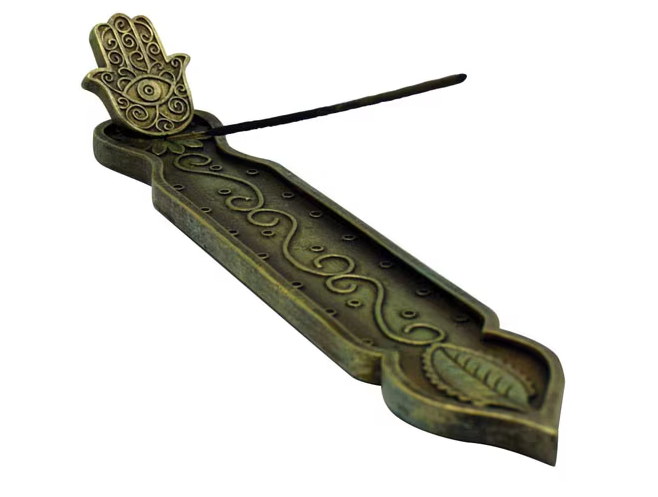 Photograph of product: Hamsa Leaf Incense Burner