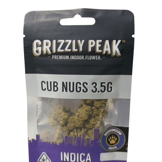 Photograph of product: Grizzly Peaks Cub Nugs - Marshmellow 3.5g Flower - 
