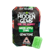 Photograph of product: Hidden Gems 20mg | Green Apple | Solo Gummy
