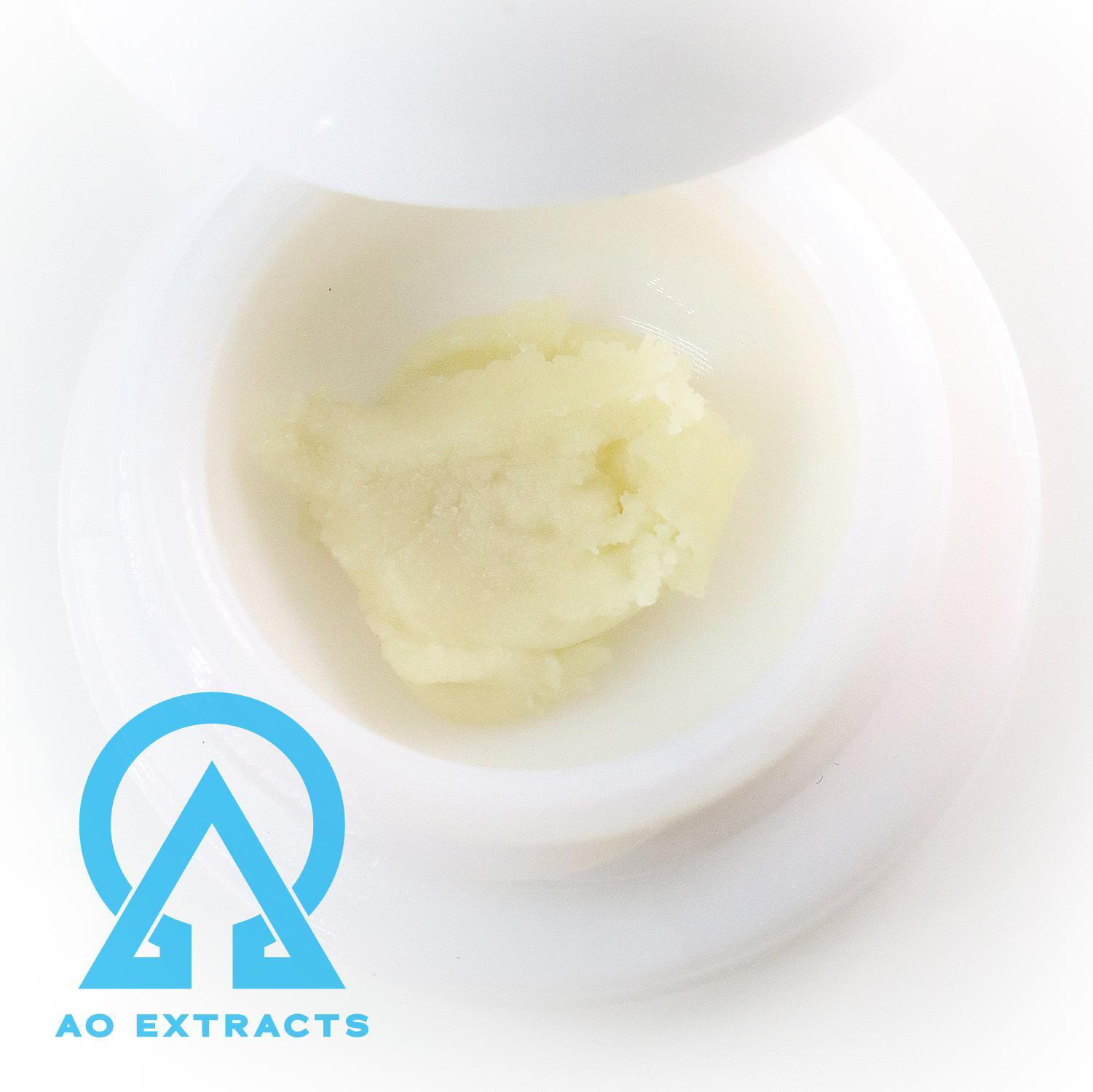 Photograph of product: 1g AO Live Rosin | Garlic Knots | Oui'd