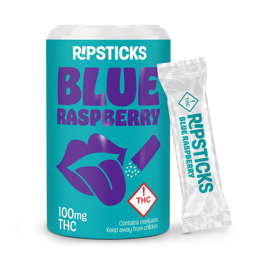 Photograph of product: Ripple Blue Raspberry Quicksticks