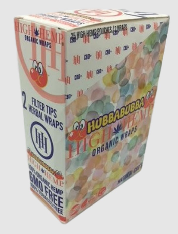 Photograph of product: High Hemp - Hubba Bubba Wraps 2pk