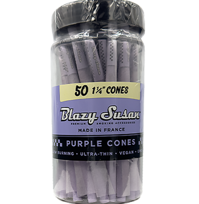 Photograph of product: Blazy Susan | Cones | Purple 1.25" | 50pk