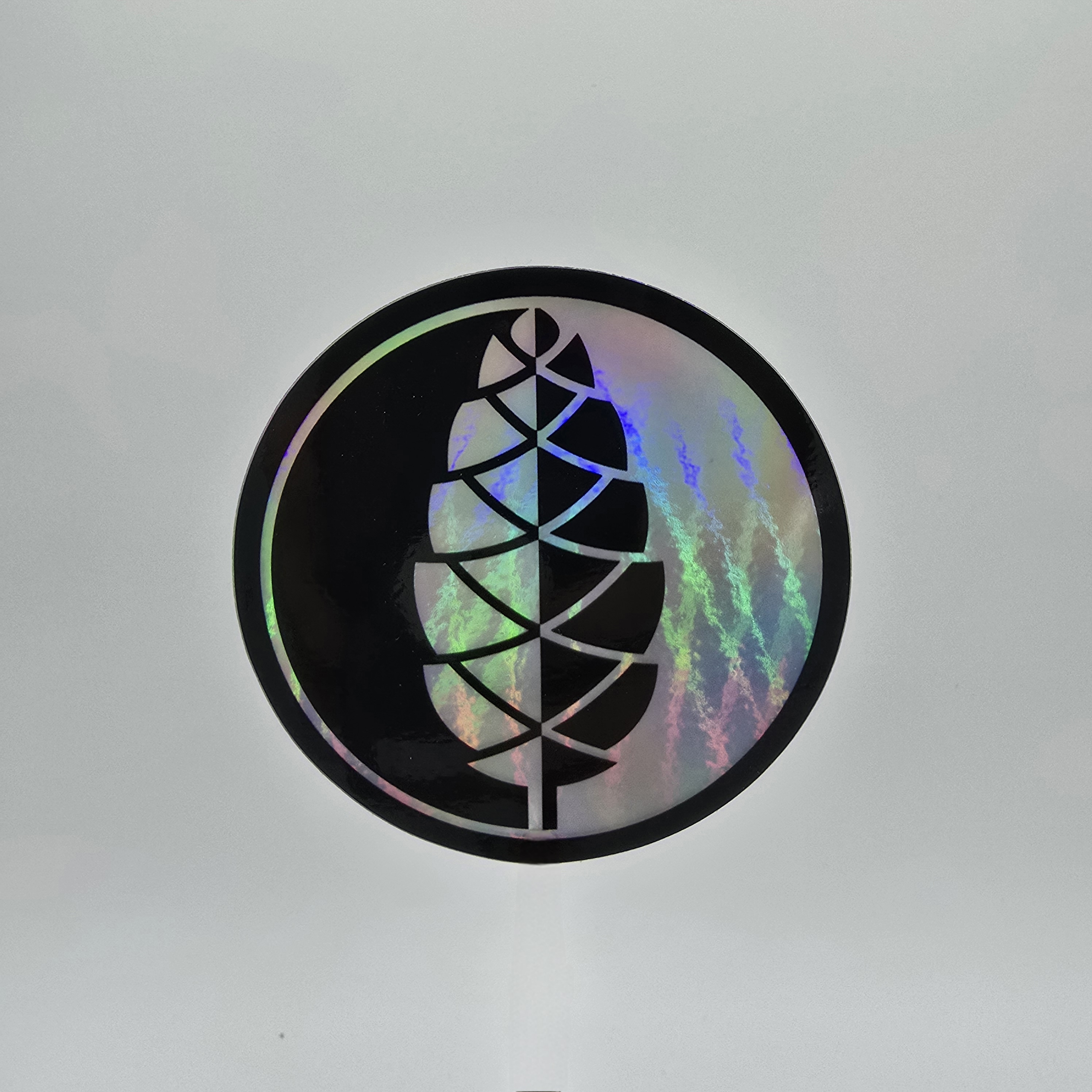 Photograph of product: Reflective White Pine Sticker