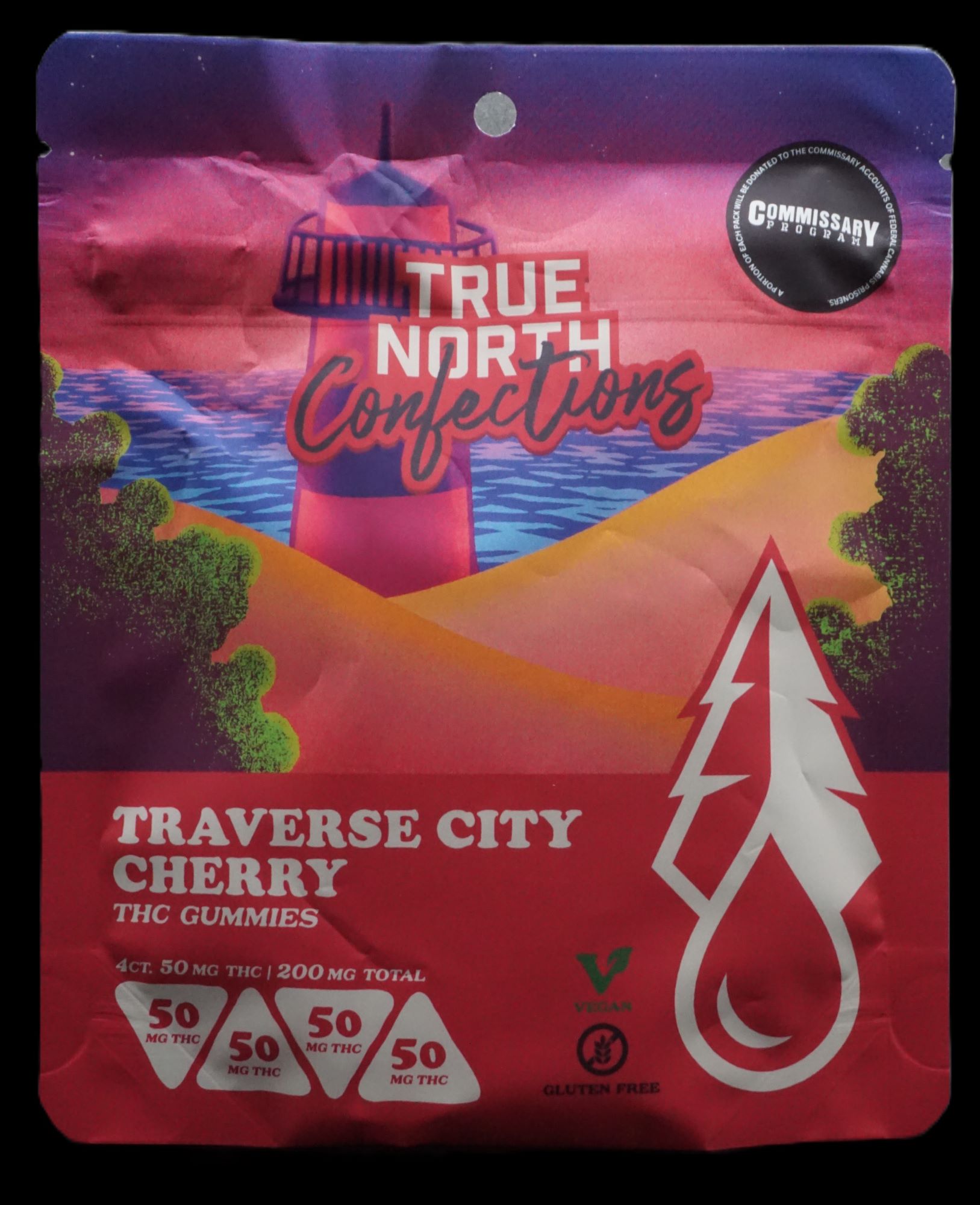Photograph of product: Traverse City Cherry 4x50mg TH-oui Vegan Gummies