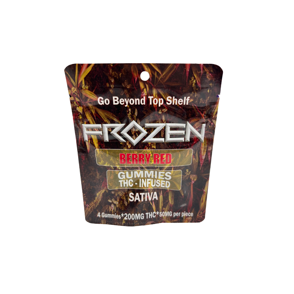 Photograph of product: FROZEN | BERRY RED | 200MG | GUMMIES