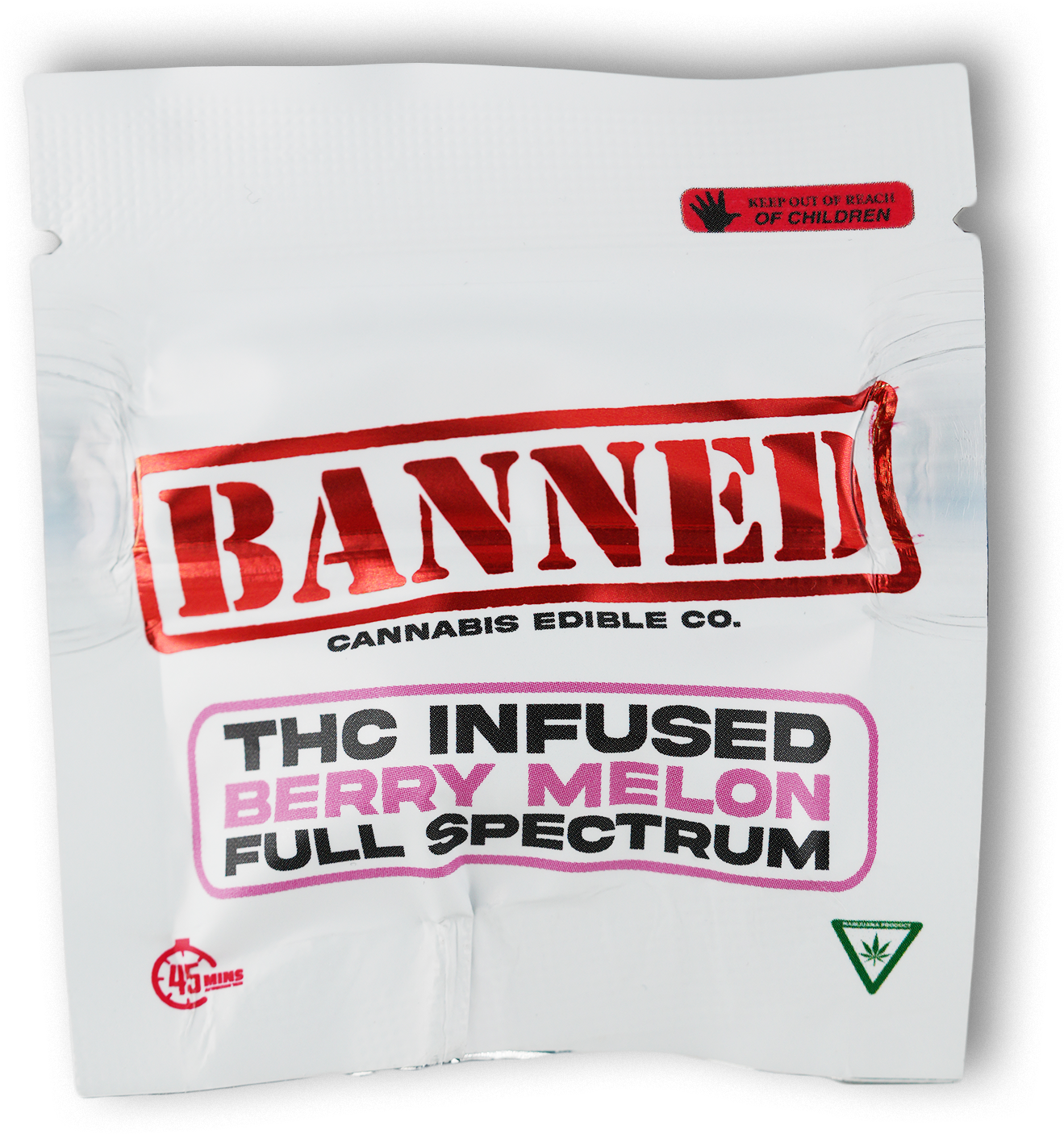 Photograph of product: Banned - 200mg Single Gummy - Berry Melon
