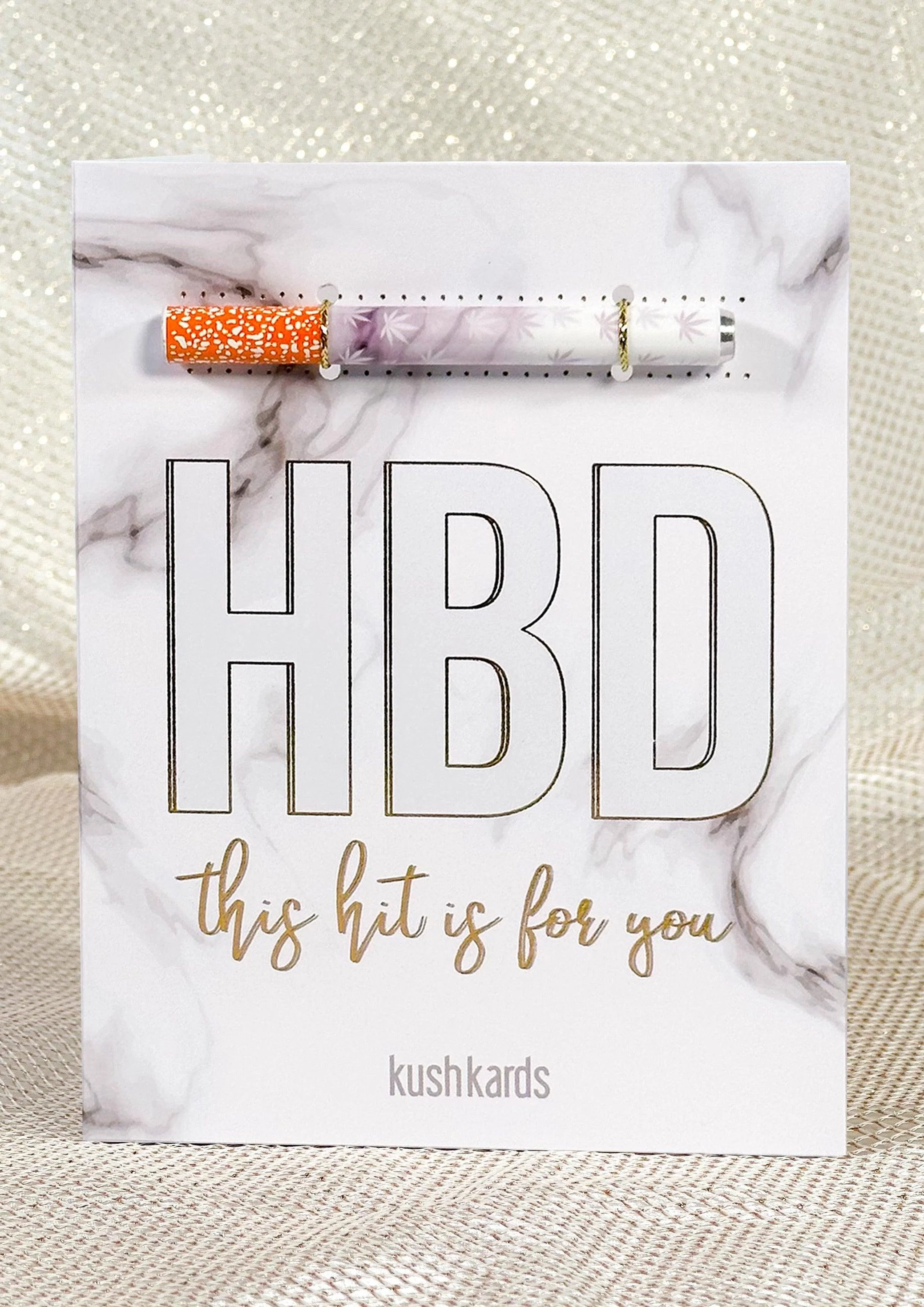 Photograph of product: KushKards - HBD Birthday Oui'd Greeting Card