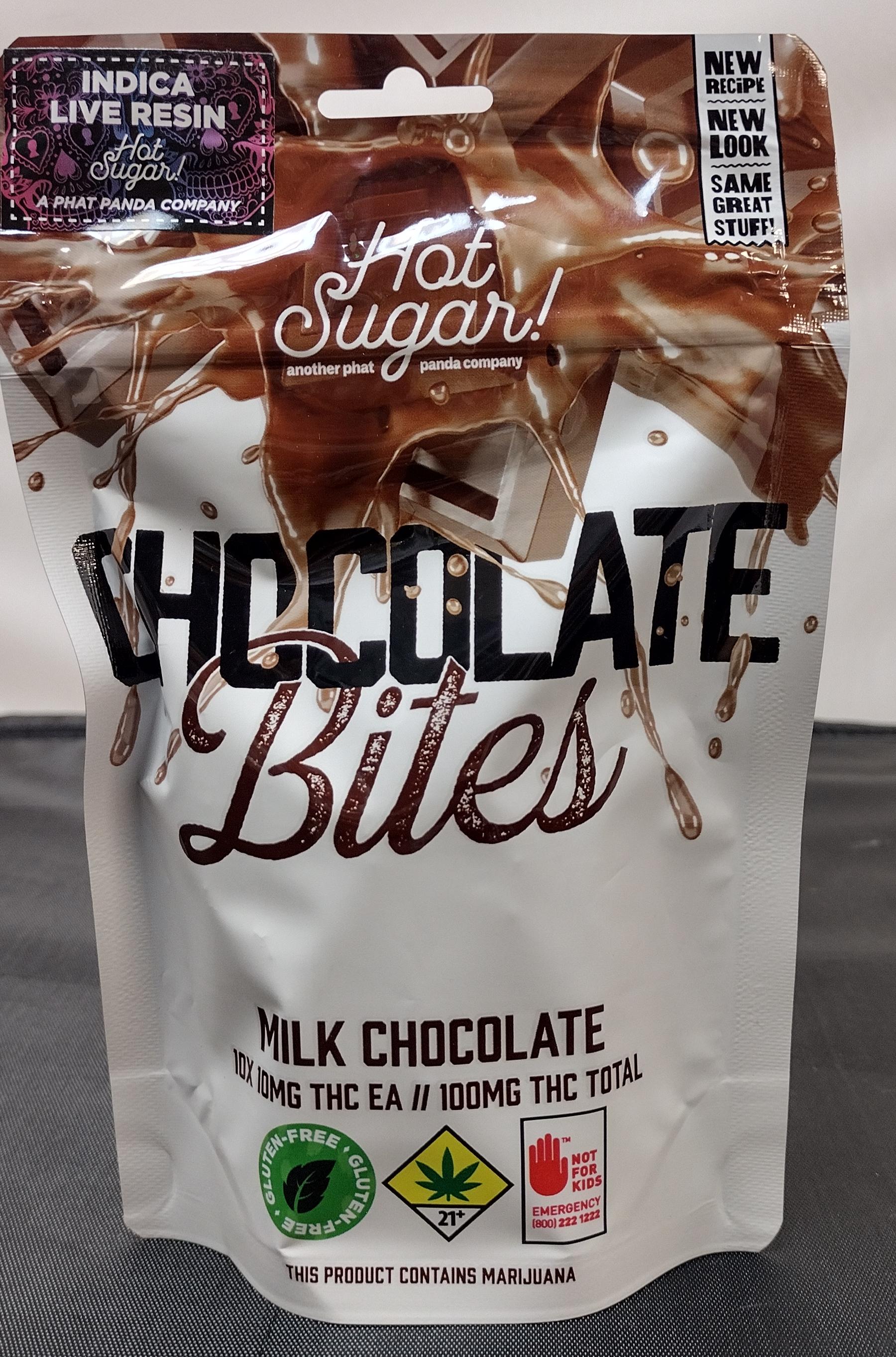 Photograph of product: Hot Sugar - LR (I) - Milk Chocolate - 100mg