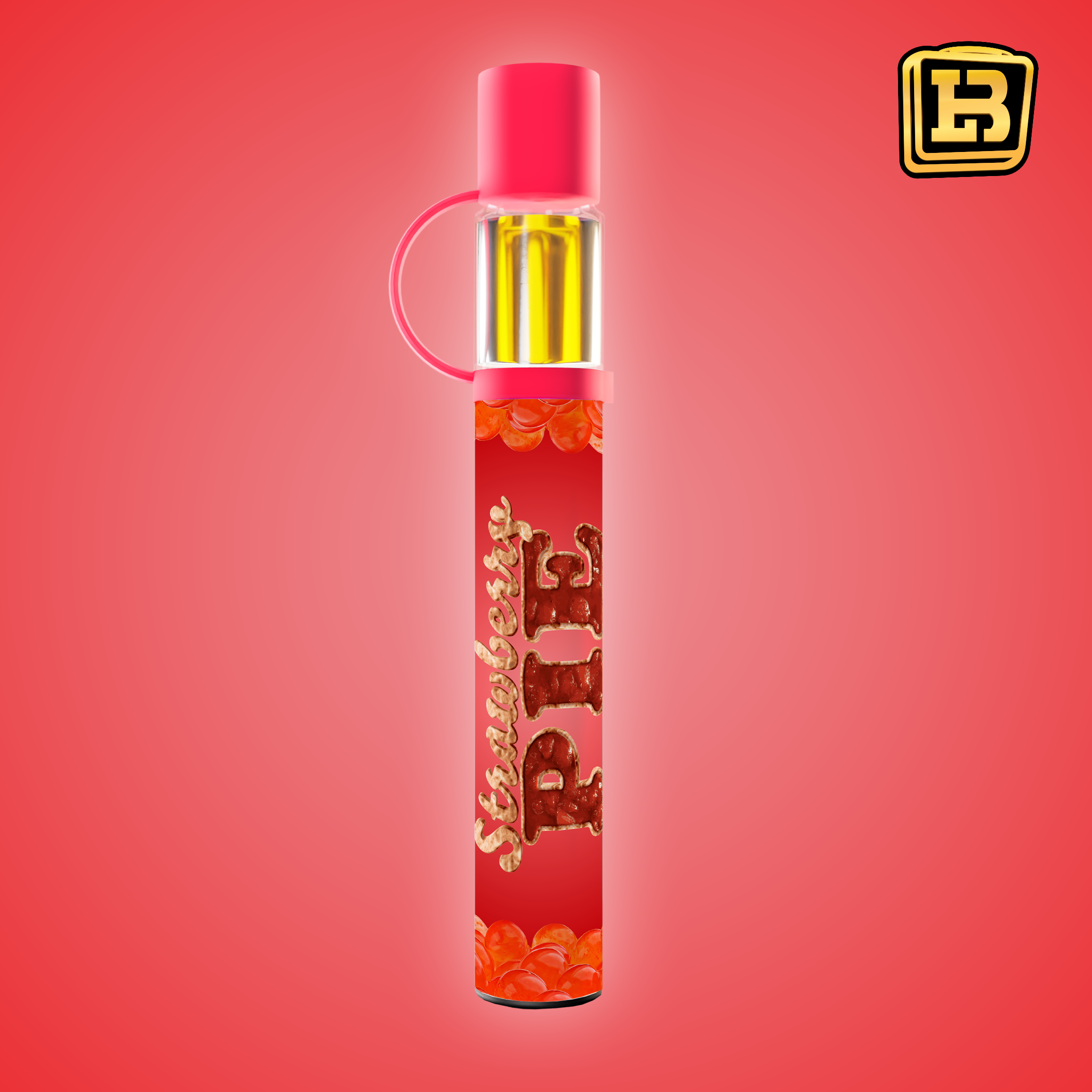 Photograph of product: Strawberry Pie Rosin AIO 0.5g