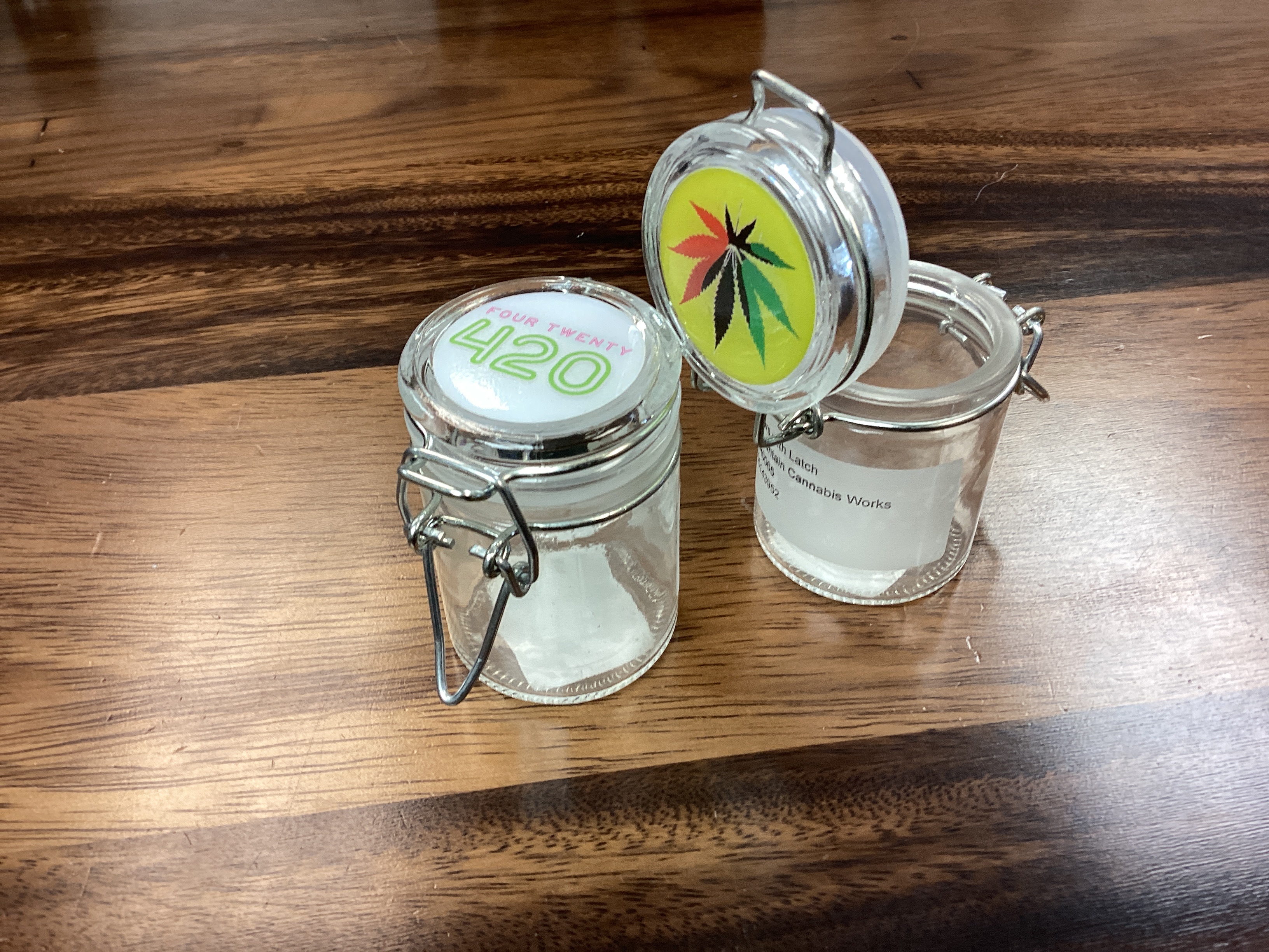 Photograph of product: Air Tight Glass Jars with Latch Top
