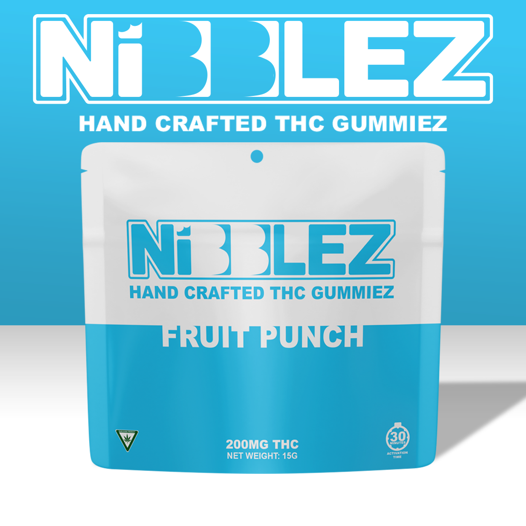 Photograph of product: Nibblez - Fruit Punch Gummies 200mg
