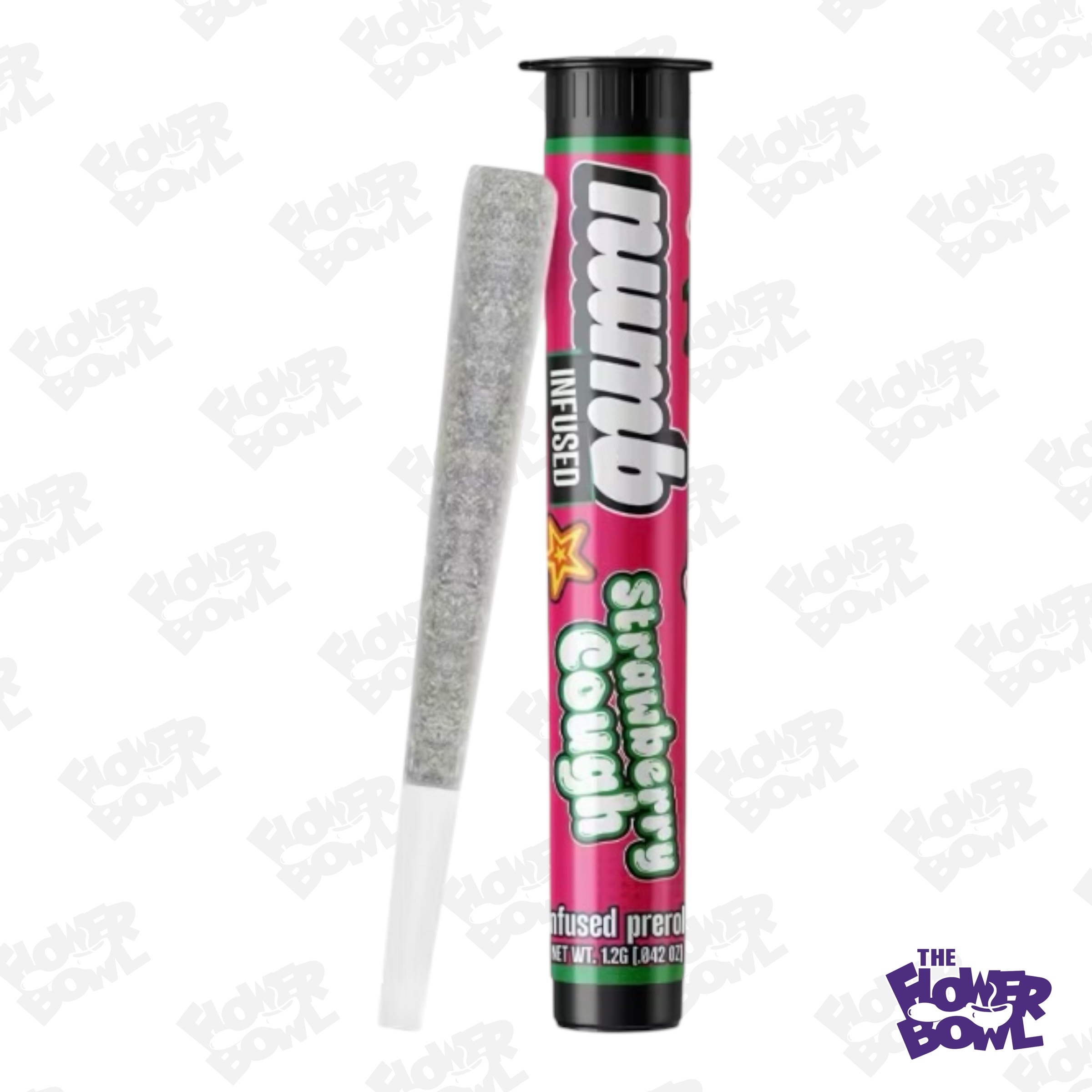 Photograph of product: AU Numb: Strawberry Cough 1.25g Infused Preroll