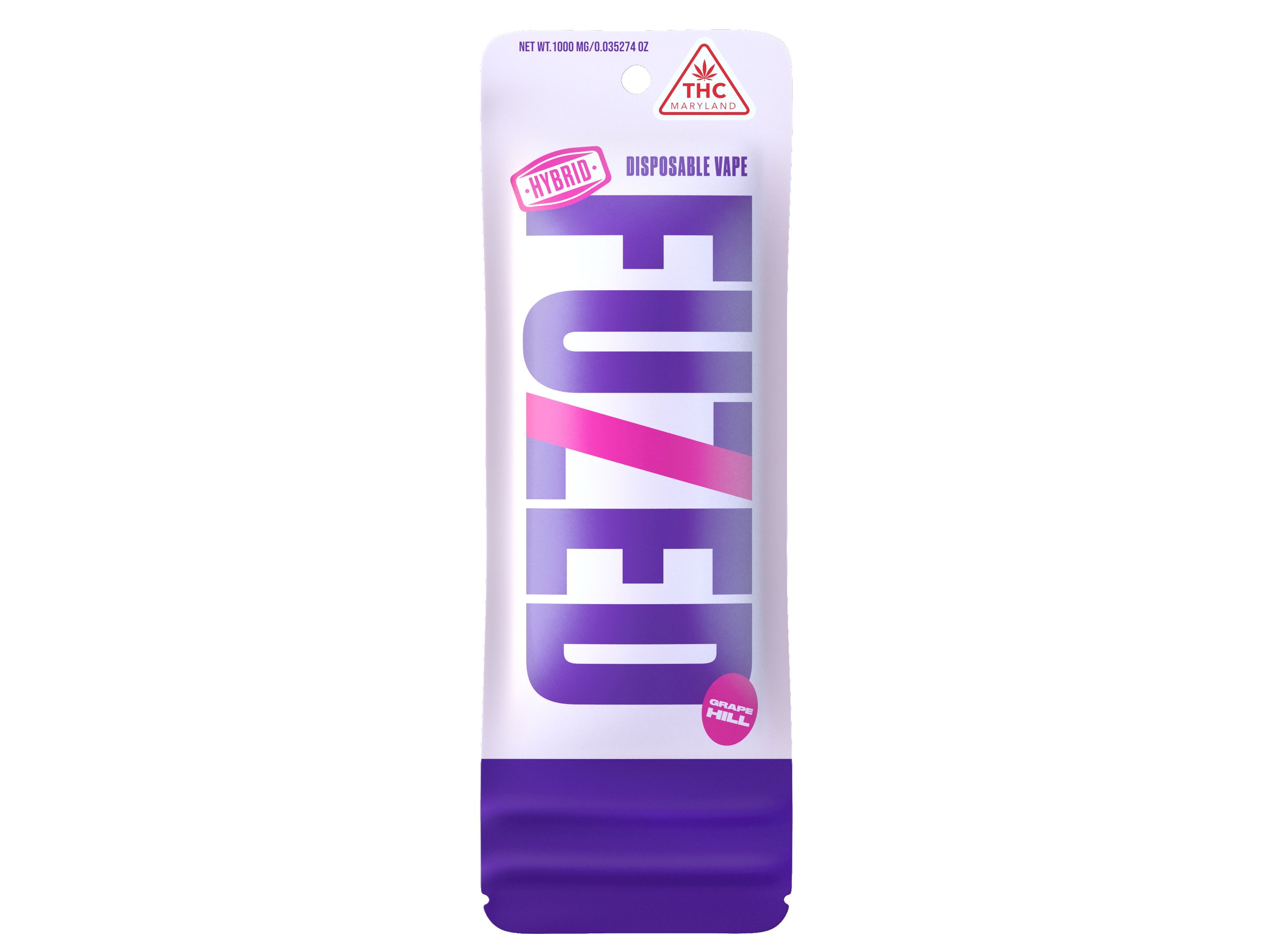 Photograph of product: Fuzed Disposable (1g) Grape Hill