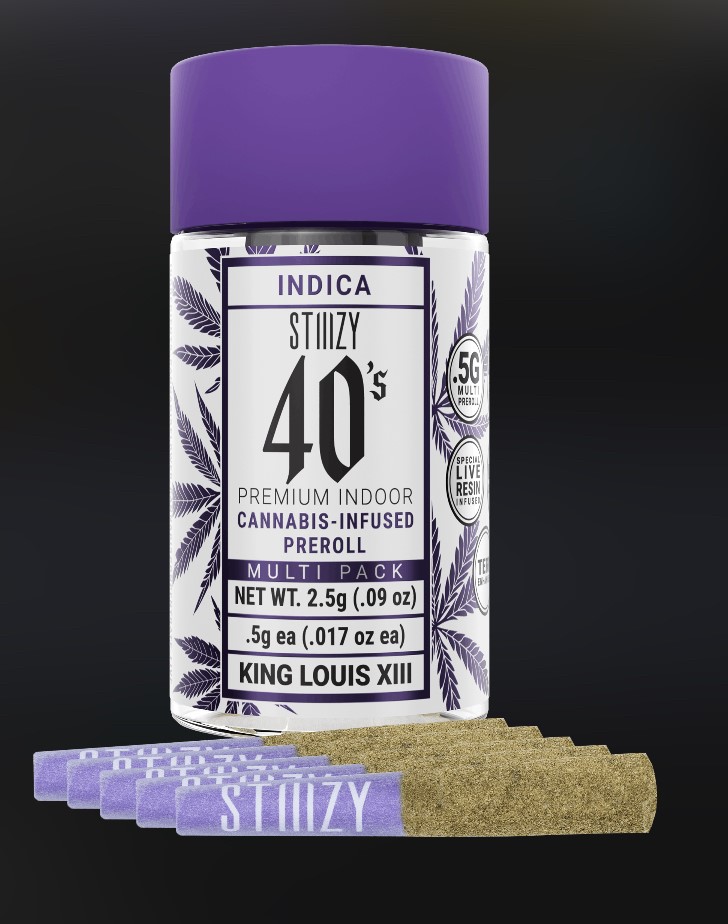 Photograph of product: Infused Pre-roll 0.5g - 5pk - King Louis XIII - Oui'd