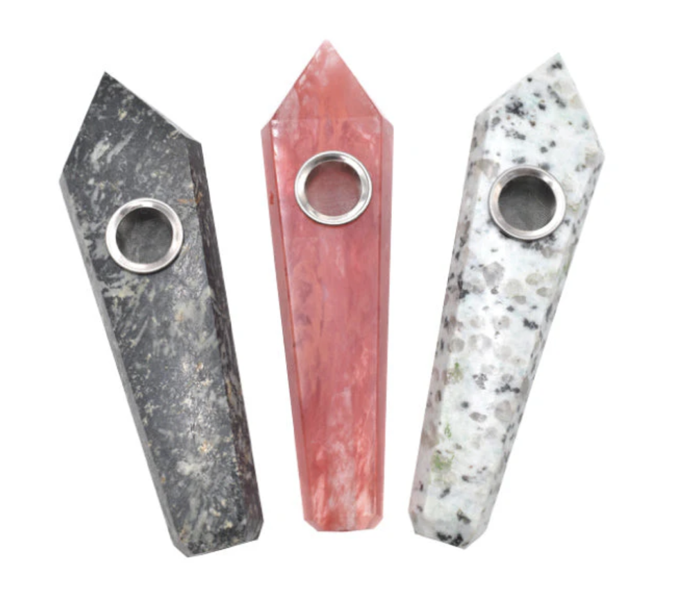 Photograph of product: Crystal 4" Pipe w/ Screens (Color Varies)