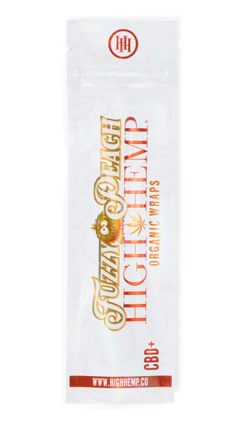 Photograph of product: High Hemp Wraps Fuzzy Peach 2pk