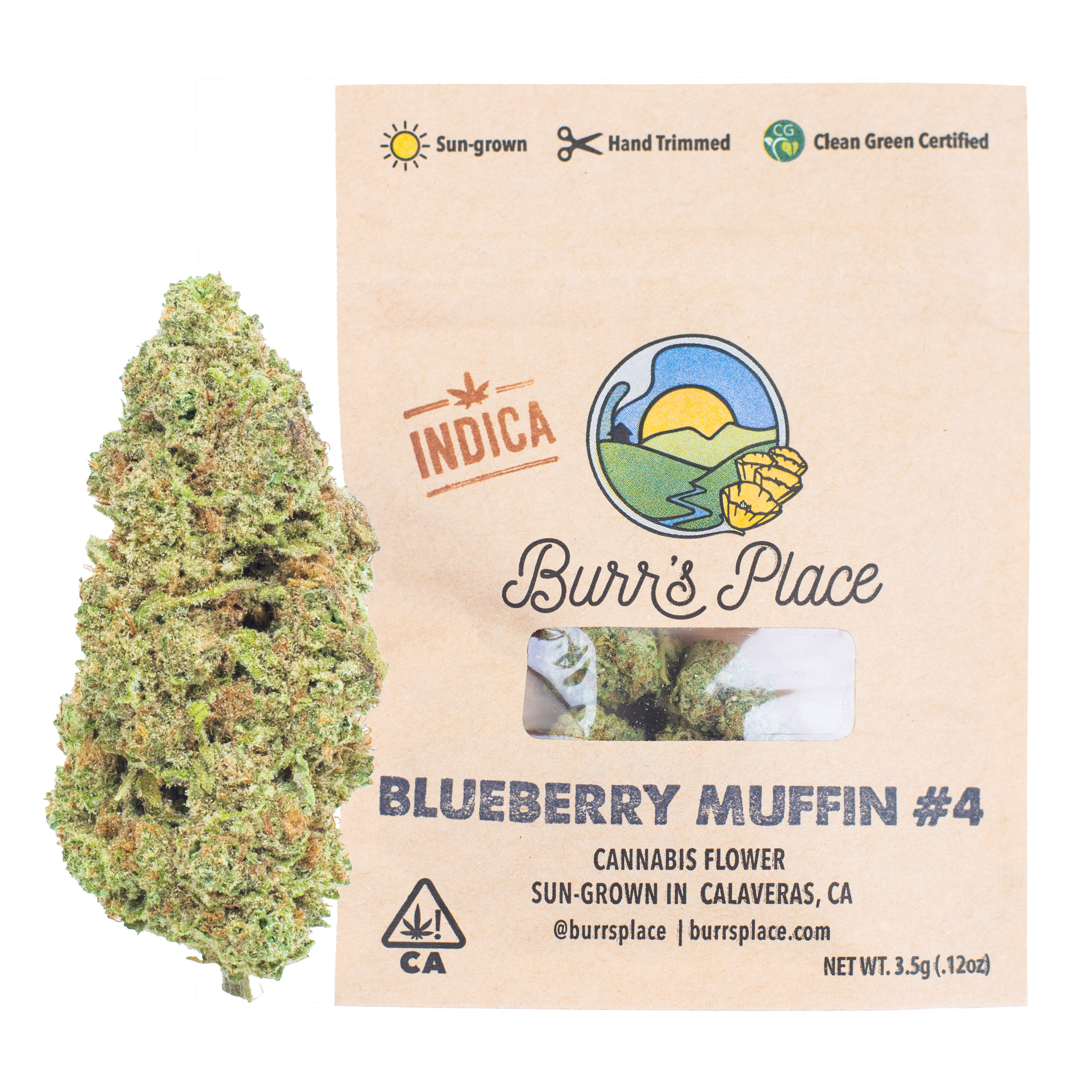 Photograph of product: Blueberry Muffin #4 | Oui'd | Sun - Grown Flower - 3.5g