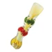 Photograph of product: Wiggle Rasta Bands Fumed Glass Chillum | 3"