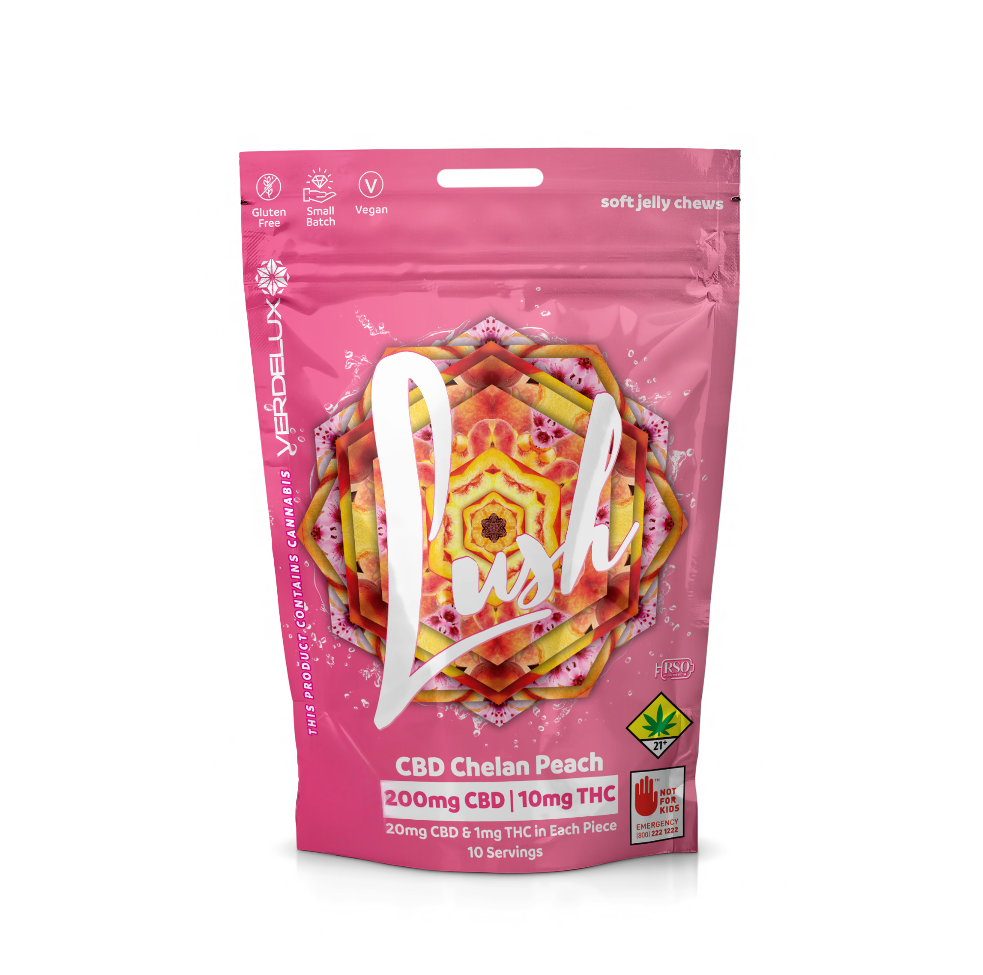 Photograph of product: Chelan Peach Lush 20:1 | 200mg CBD