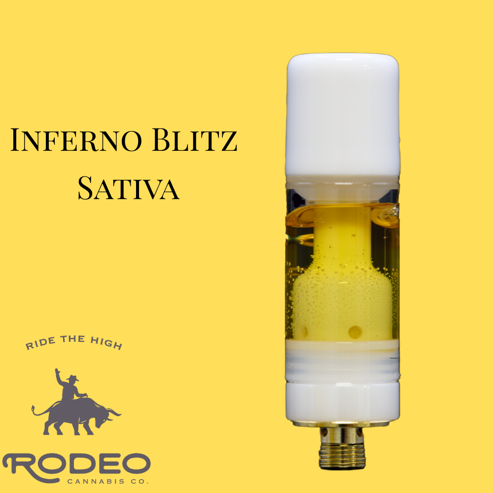 Photograph of product: Rodeo Inferno Blitz Live Resin Vape 78.82% (S) 1g - 00144