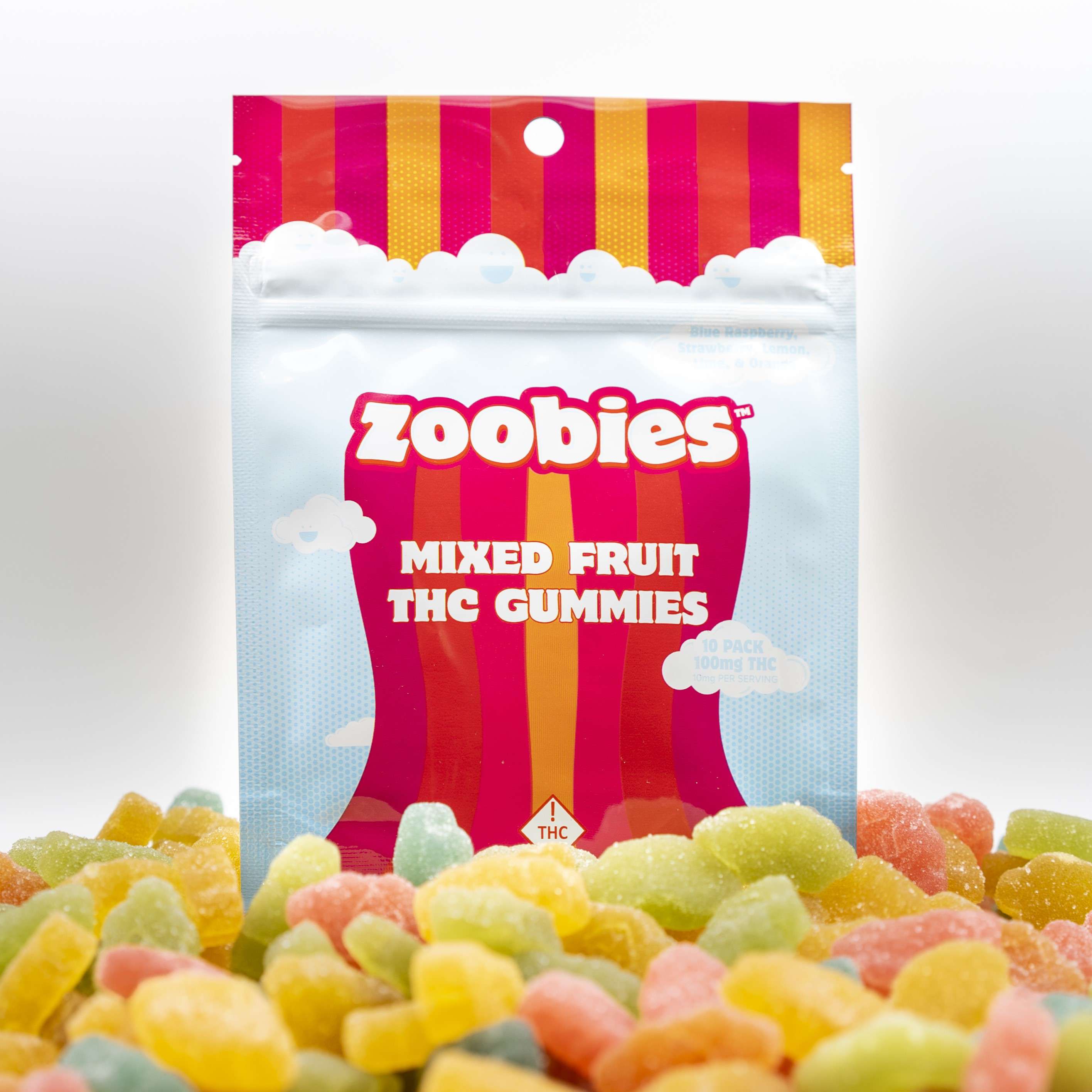 Photograph of product: Zoobies - Oui'd Mixed Fruit Gummies - 100mg
