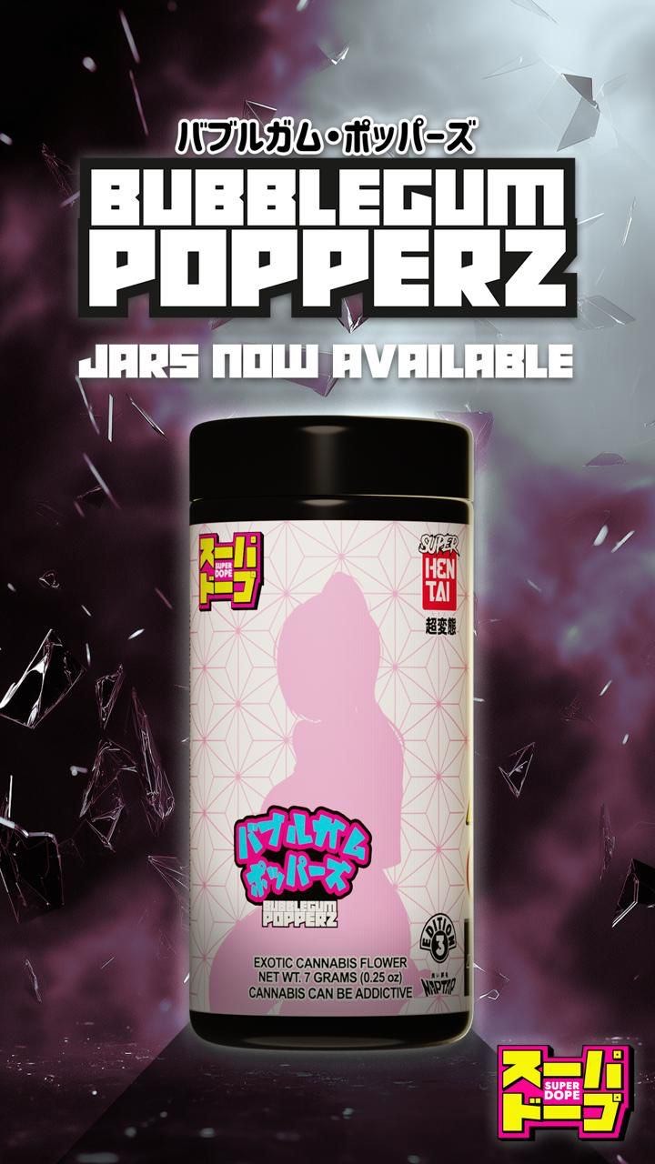 Photograph of Product: Bubblegum Popperz | Hybrid | 1/4oz Flower - 7g