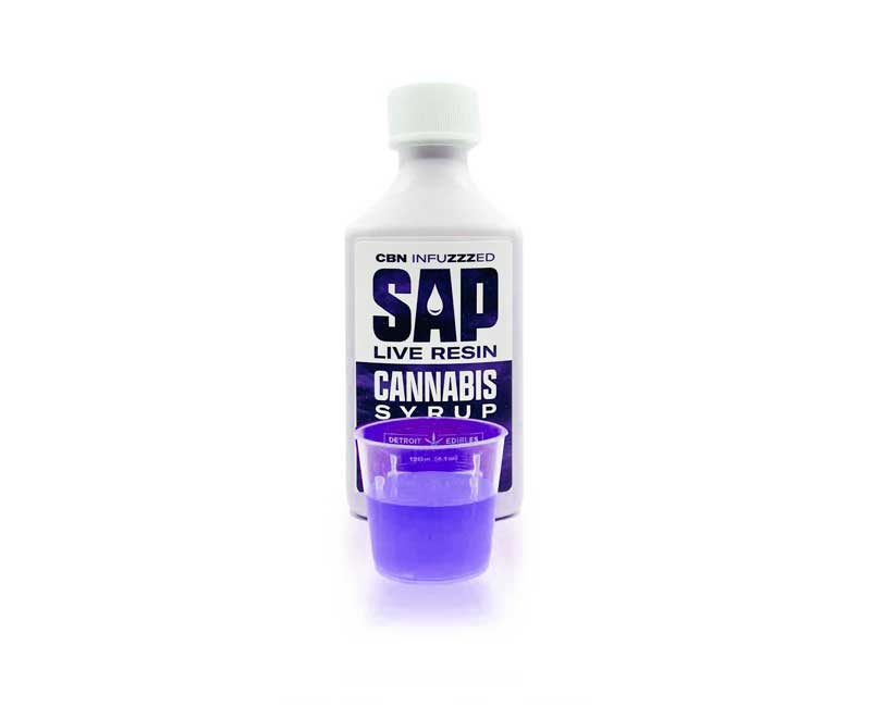 Photograph of product: Detroit Edibles 200mg SAP Syrup Grape
