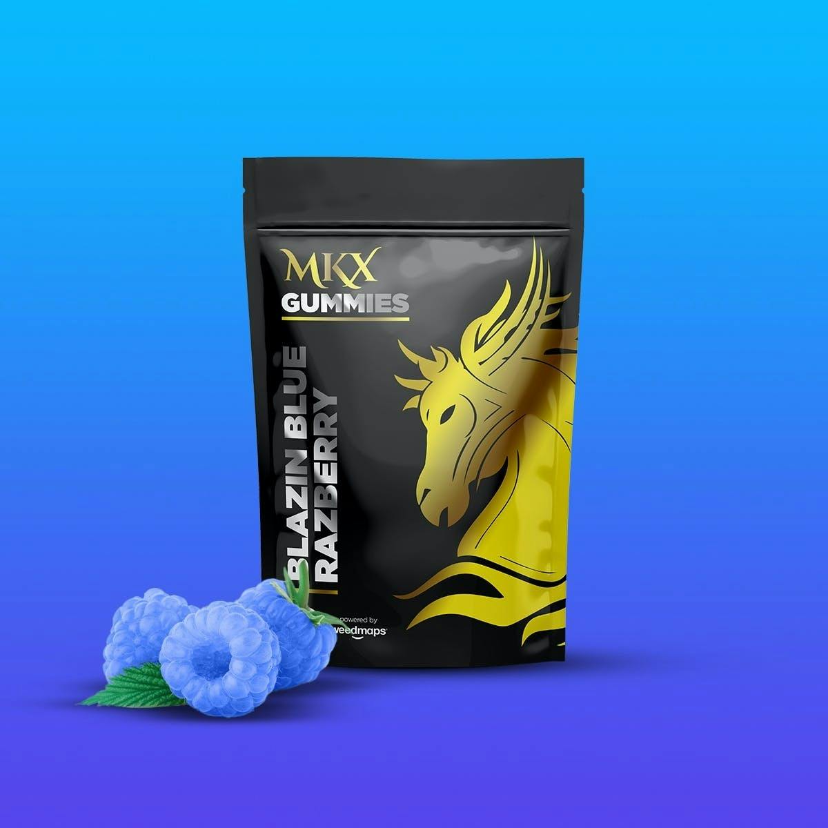 Photograph of product: MKX I Blue Raspberry (H) 20pk 5mg Gummies