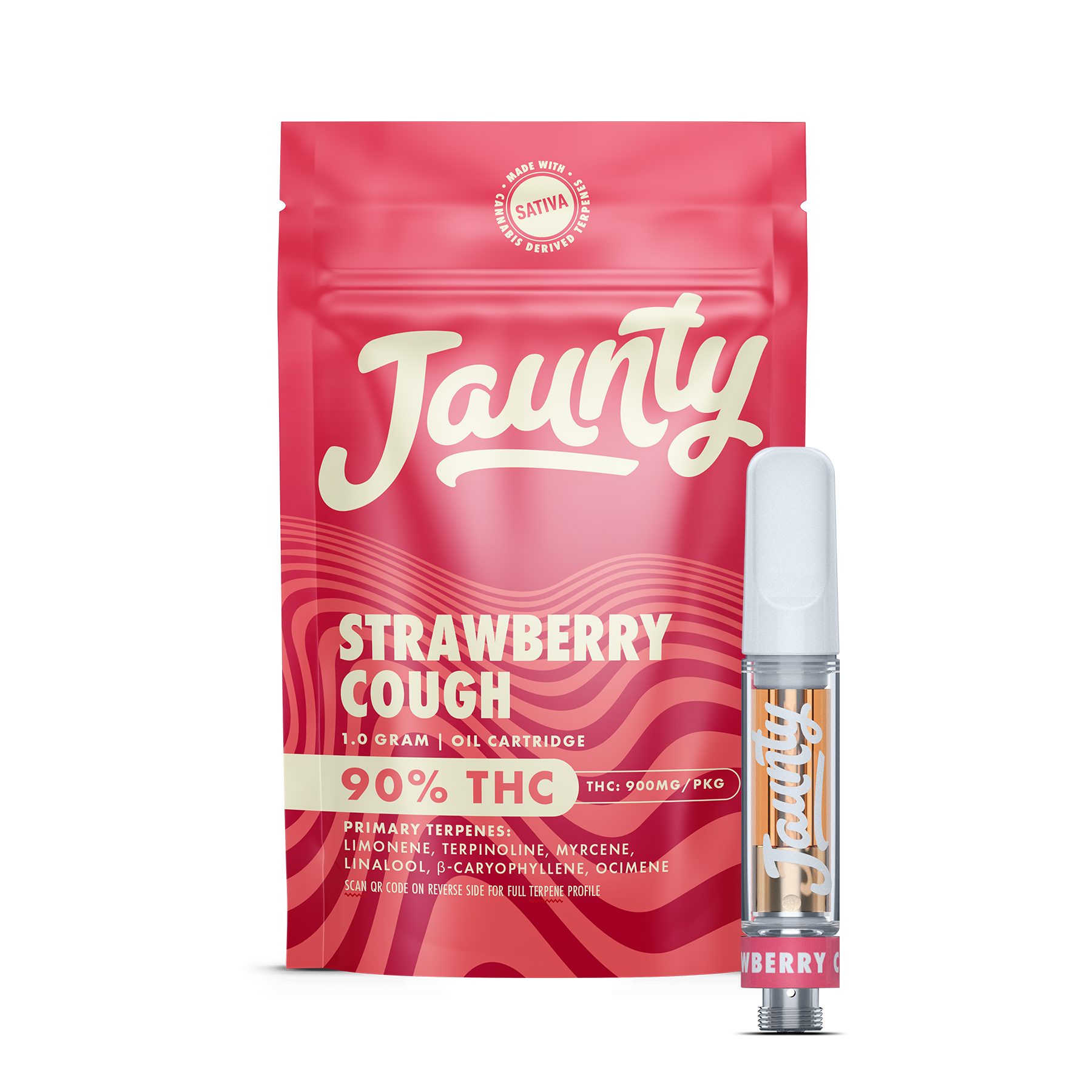Photograph of product: Jaunty | Strawberry Cough | Vape Cartridge