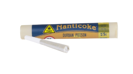 Photograph of product: Nanticoke | Durban Poison 0.5g Pre-Roll