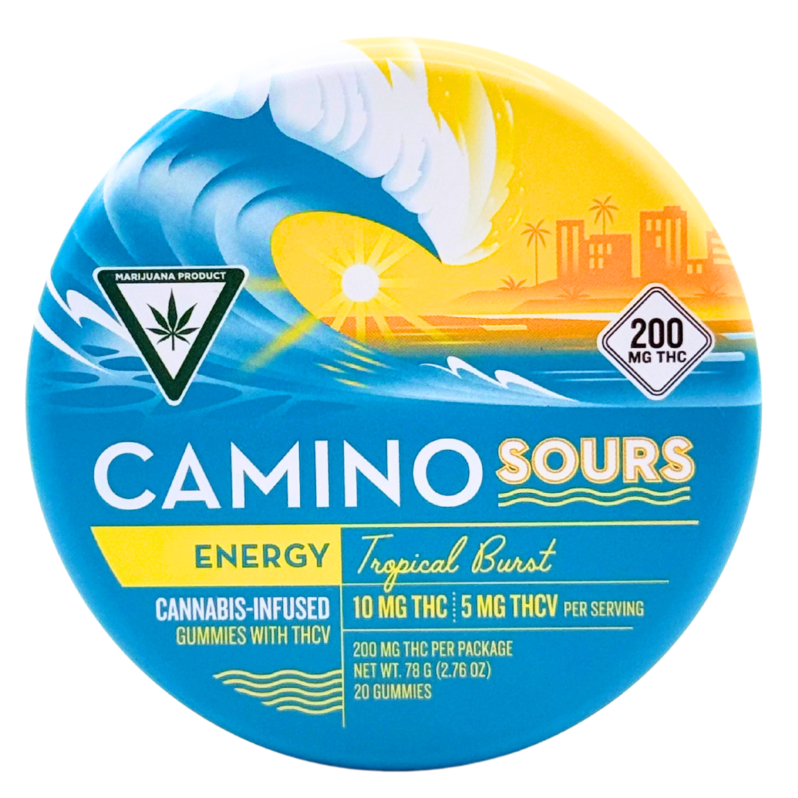 Photograph of product: Camino | 200mg Gummies 2:1 TH-ouiV | Tropical Burst