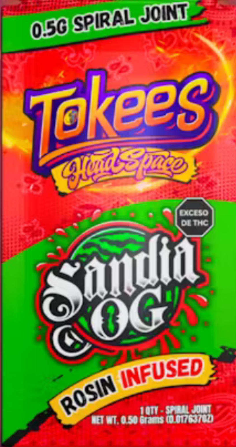 Photograph of product: Sandia OG (0.5) - Rosin Infused