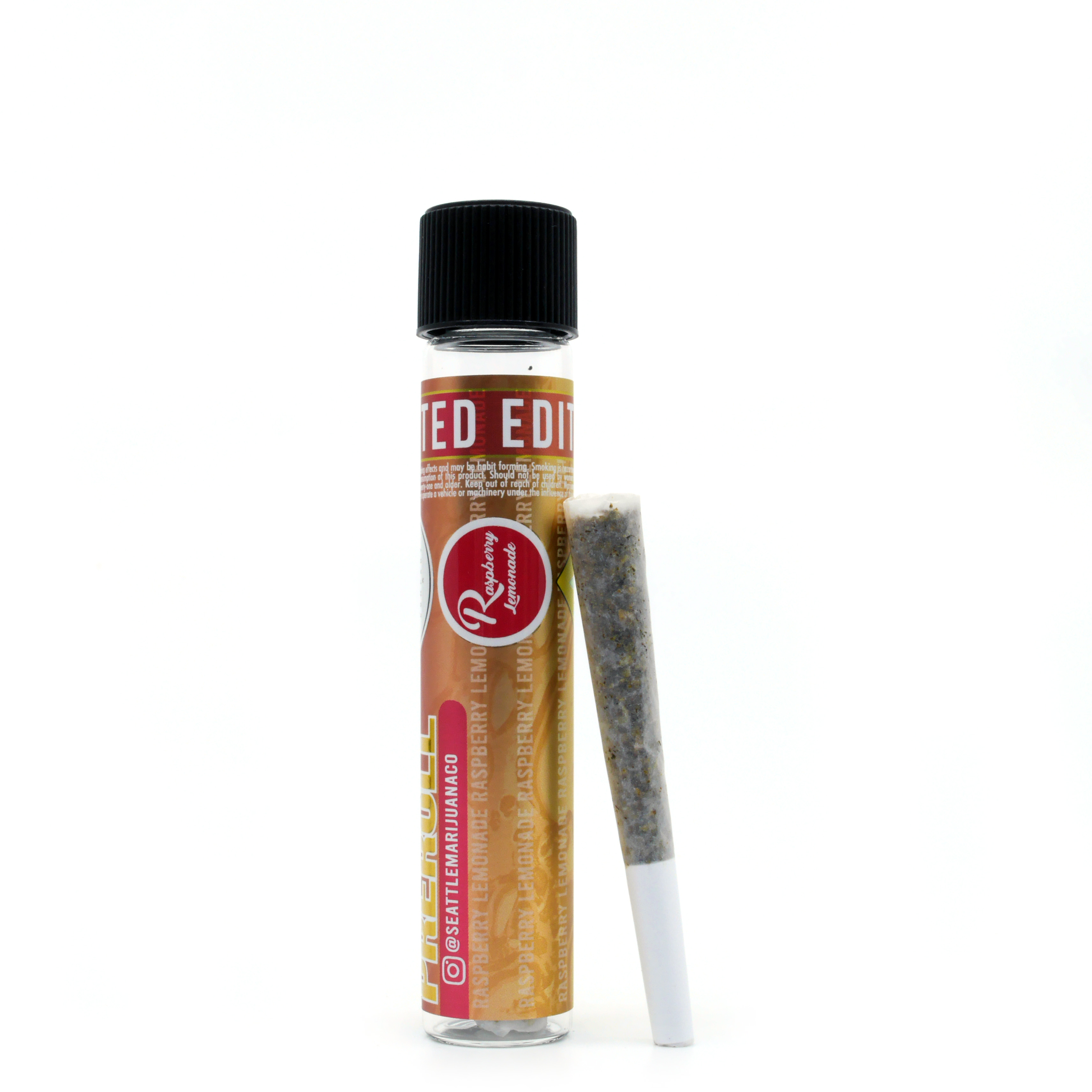 Photograph of product: Raspberry Lemonade Shatter J's Pre-Roll | 1g (DOH)