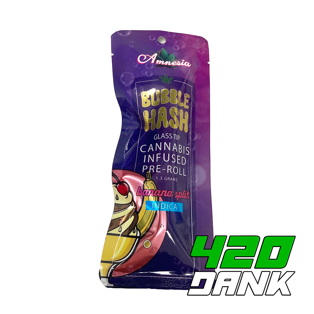 Photograph of product: Amnesia - 1.3G Bubble au chocolat Pre-Roll - Dirty Shirley