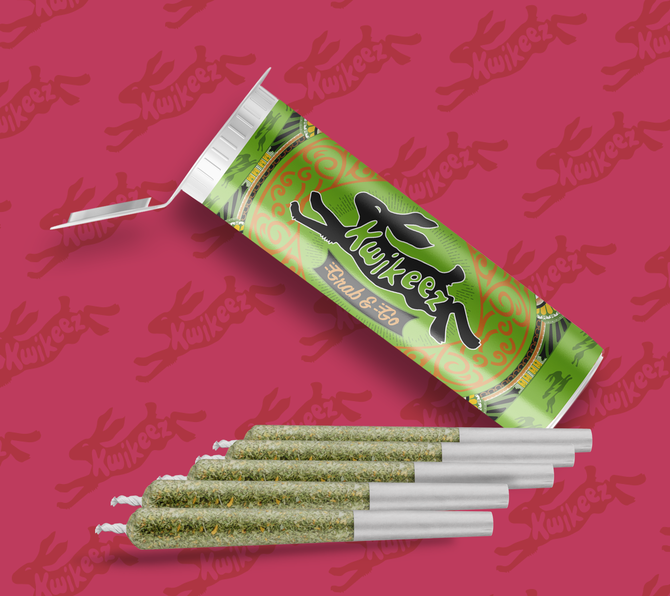 Photograph of product: TRI-MED - HINDY'S MENTALITY - KWIKEEZ - 5 (0.5G) PREROLLS