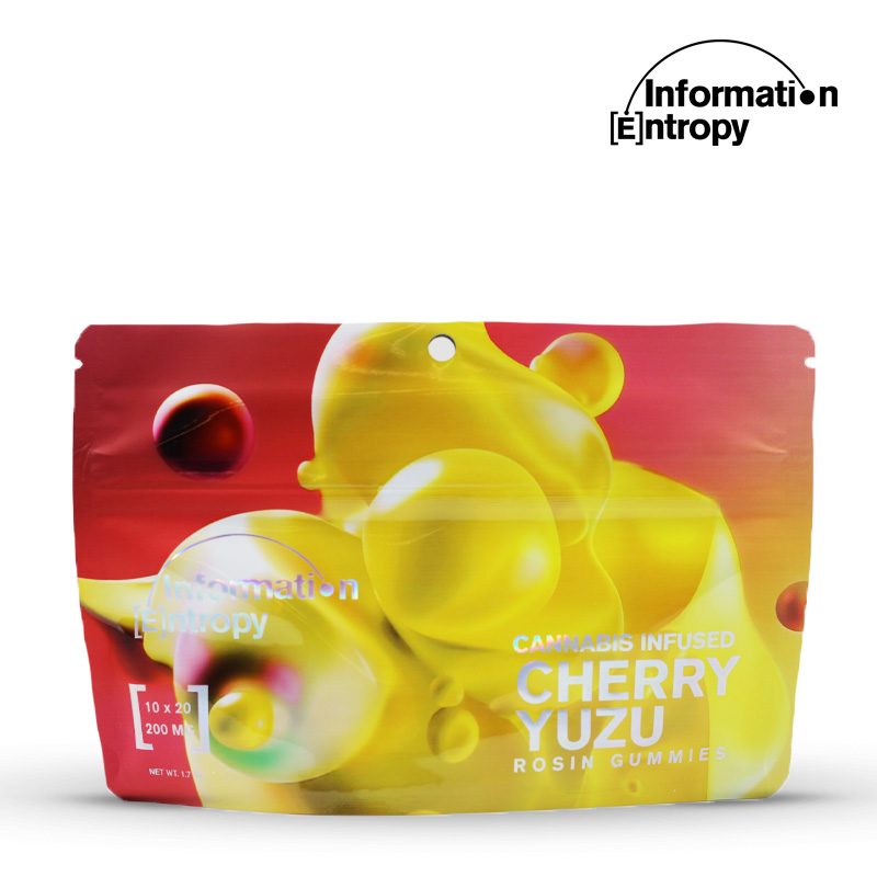 Photograph of Product: Information Entropy Cherry Yuzu Rosin Gummies 200mg