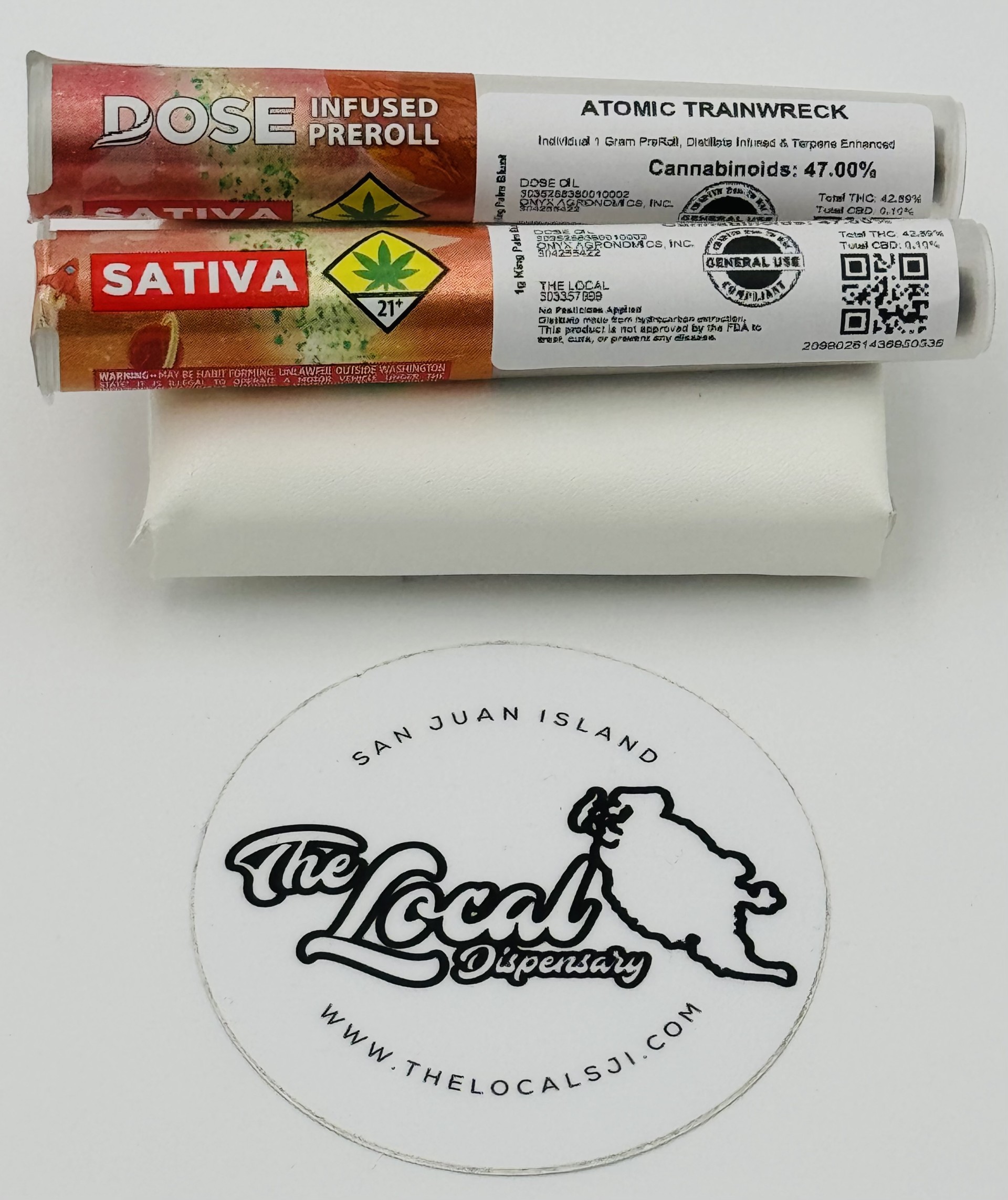 Photograph of product: Atomic Trainwreck Infused Palm Blunt