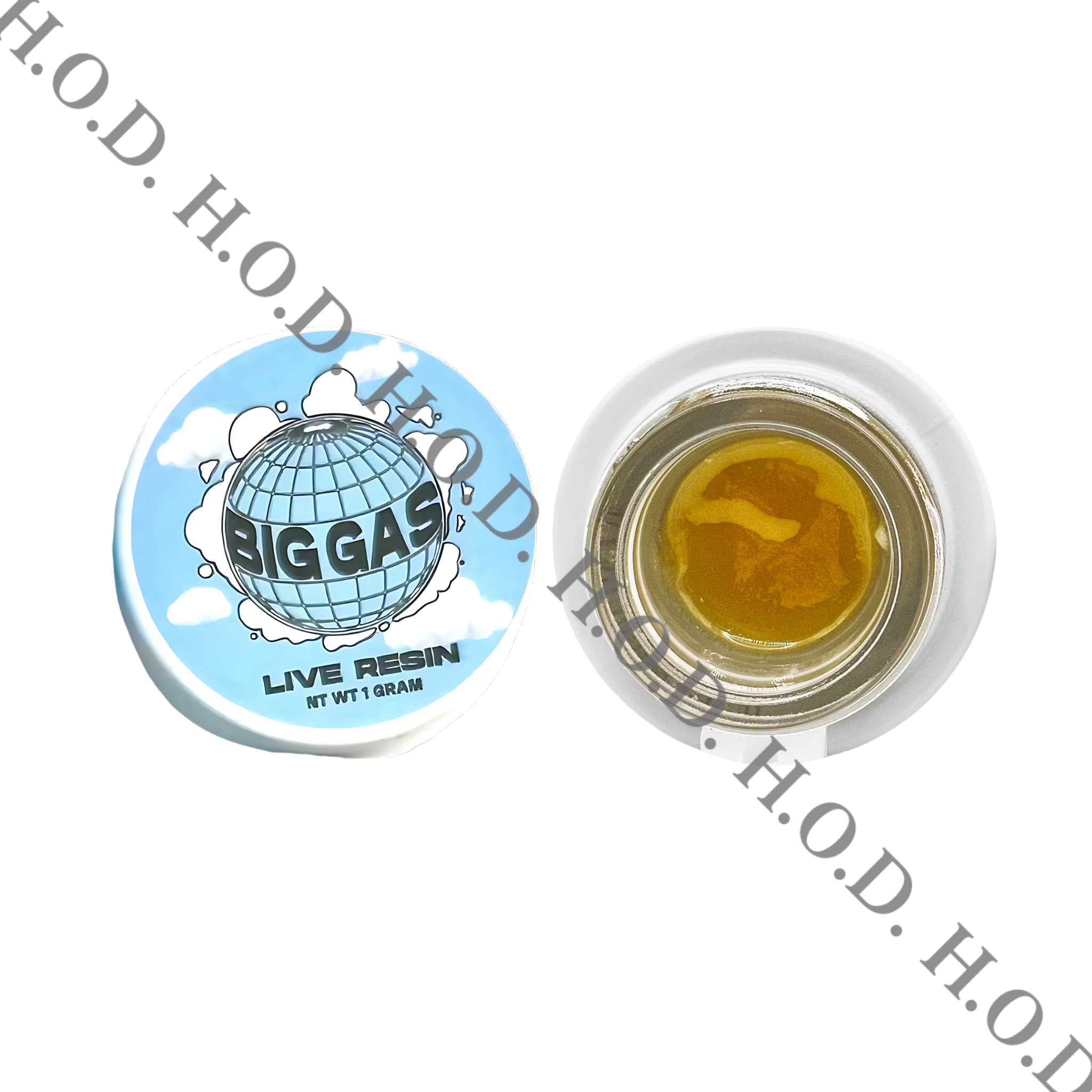 Photograph of product: Big Gas Ice Cream Man Live Resin Badder 1g