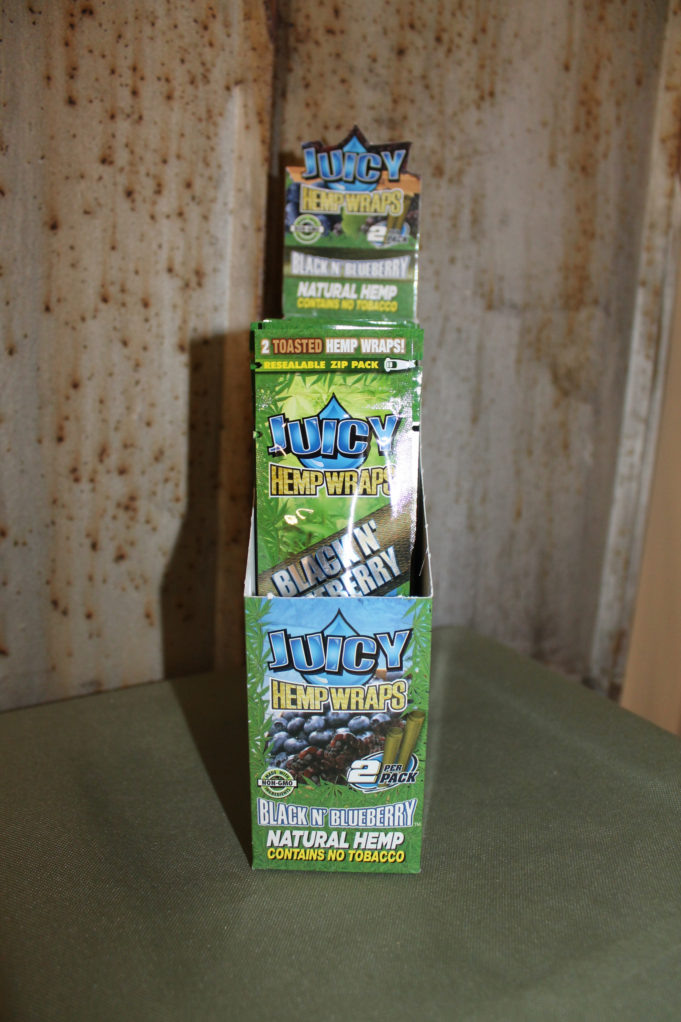 Photograph of product: HBI I Juicy Wraps Black n Blueberry
